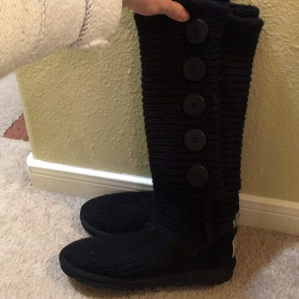 Black Knit UGGs